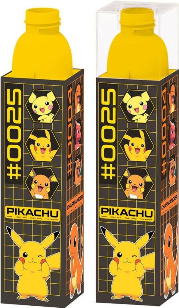 Pikachu Cube Canteen 650 ml, tragbare Wasserflasche