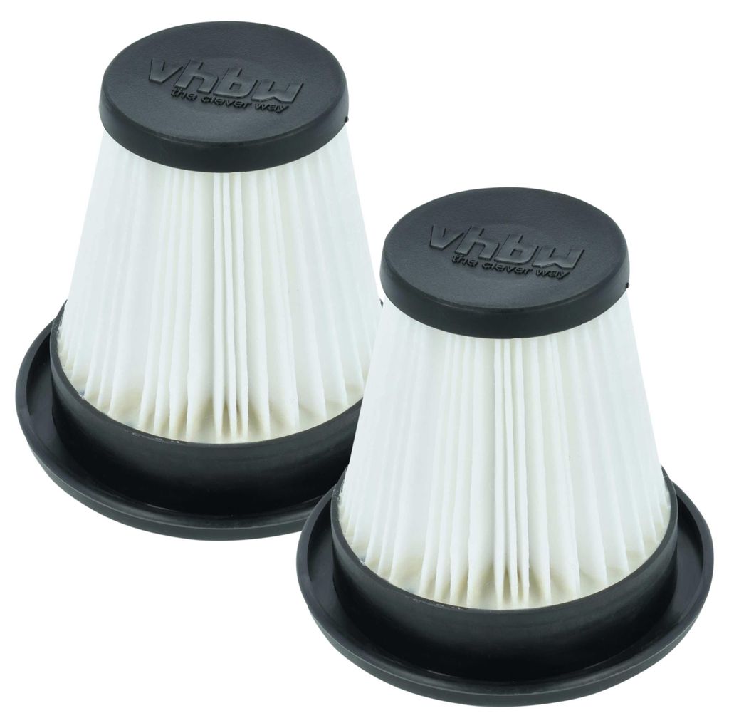vhbw 2x Faltenfilter kompatibel mit Stihl SEA 20 Nass- & Trockensauger - Patronenfilter Schwarz Weiß