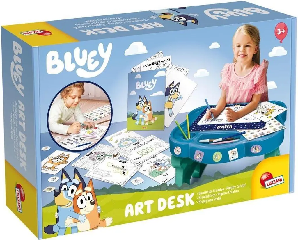 Table de Dessin Bluey avec Accessoires Lisciani 99399 - Kit Complet