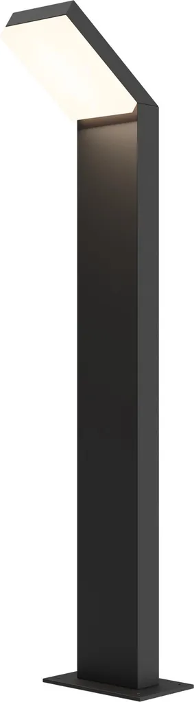 Lampada da terra a LED, luce per esterni, alluminio, nero, H 80 cm