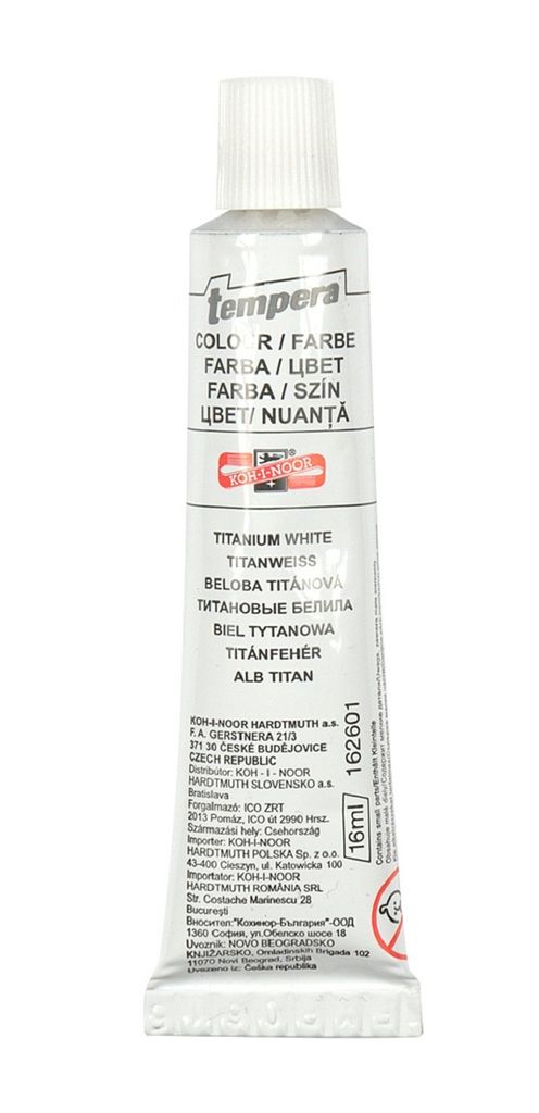 KOH-I-NOOR 16260100000 Temperová farba Titanium White 16 ml Obrázok produktu 