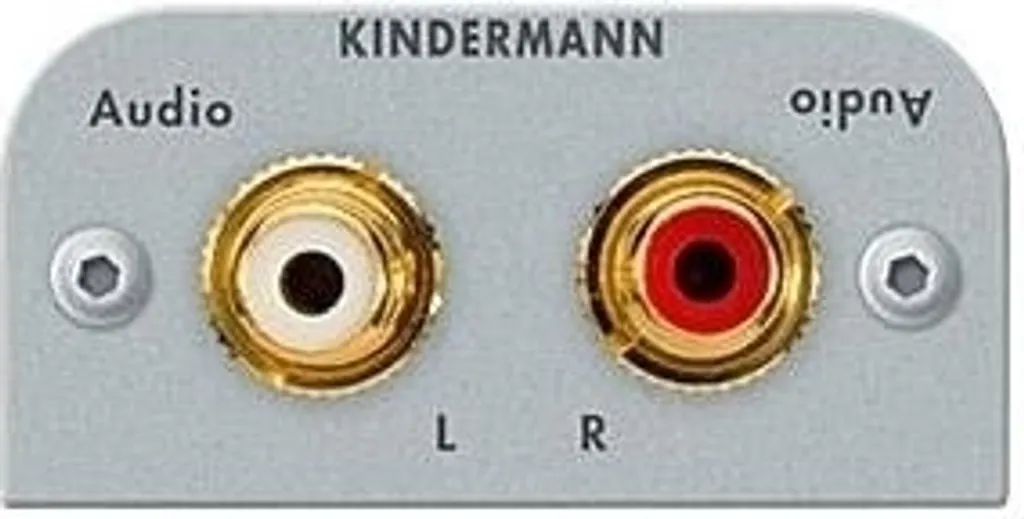 Acquista Kindermann 7441000410 Kit di Montaggio Audio 2xRCA in Alluminio