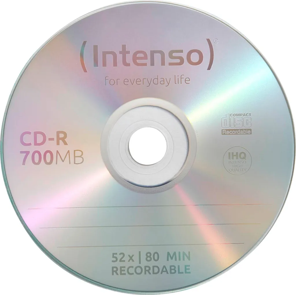 Pack de 100 CD-R Intenso 700 Mo 52x disques vierges en spindle robuste
