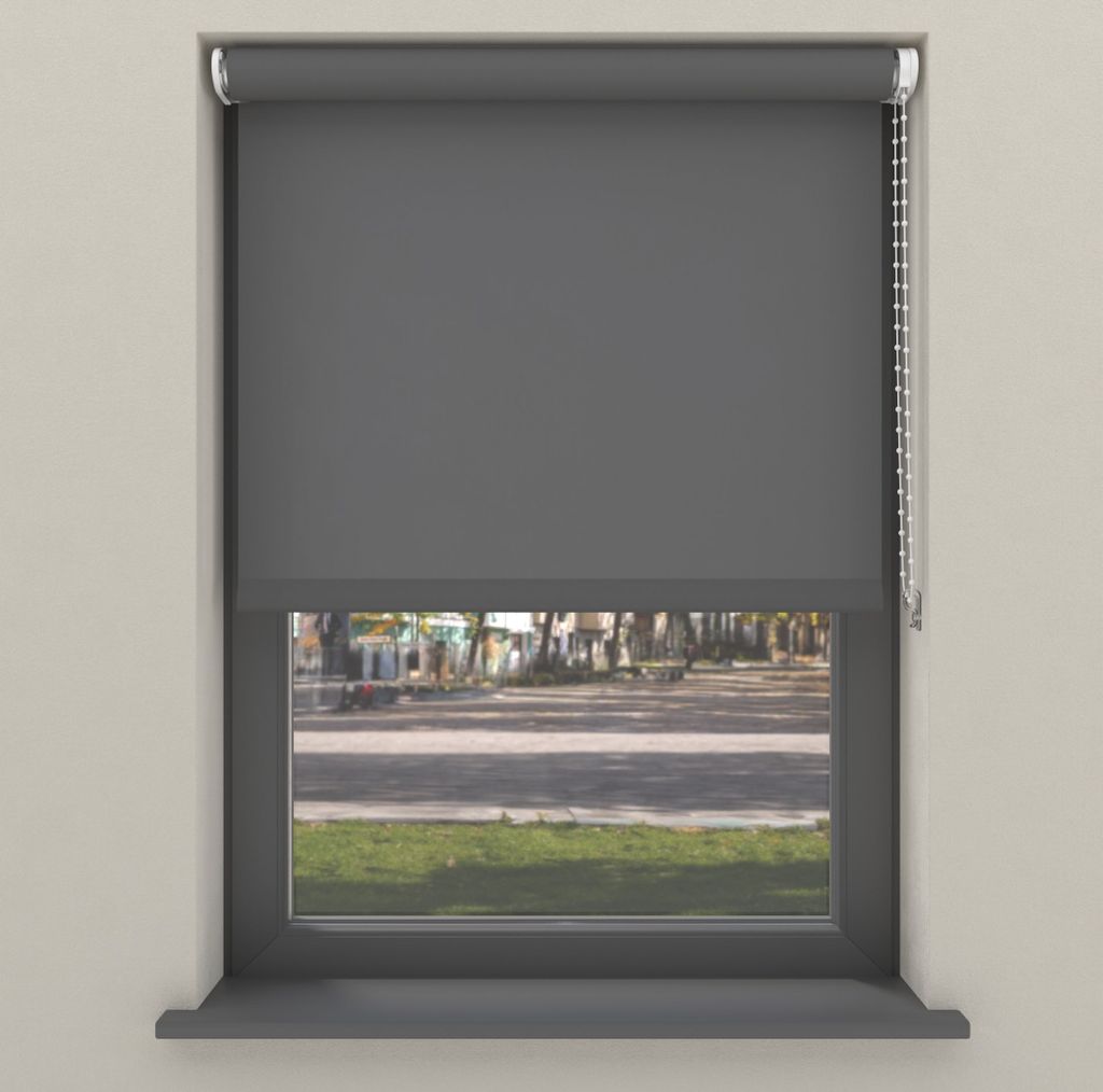 Cocoon Home Rollo Marie 100x190 - Lichtdurchlässig - Anthrazit
