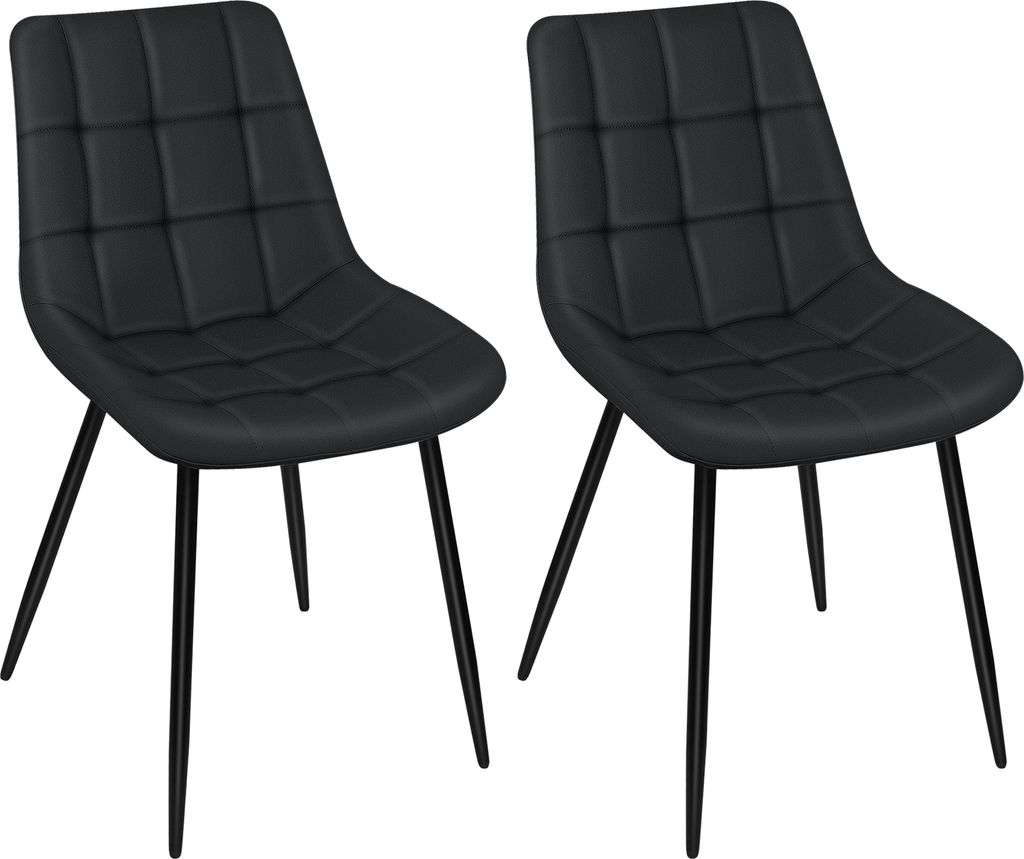 Lot de 2 chaises de salle à manger, fauteuil rembourré en Image du produit 