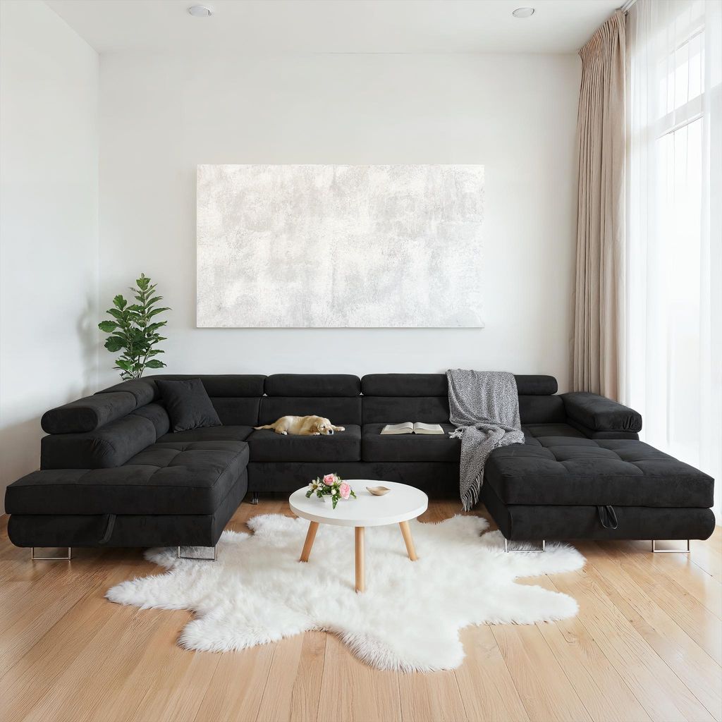 Sofiland Aller U-Form Wohnlandschaft XXL Schlaffunktion 2 Produktbild 