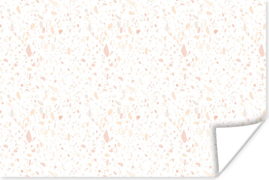 MuchoWow Poster Muster - Terazzo - Textur 120x80 cm - Bilder