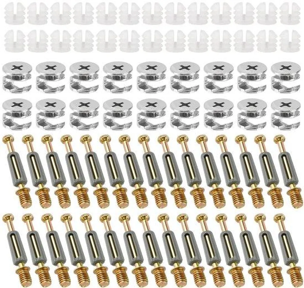 Connecteur excentrique pour meuble et ferrure d'armoire M6 - 100 pcs