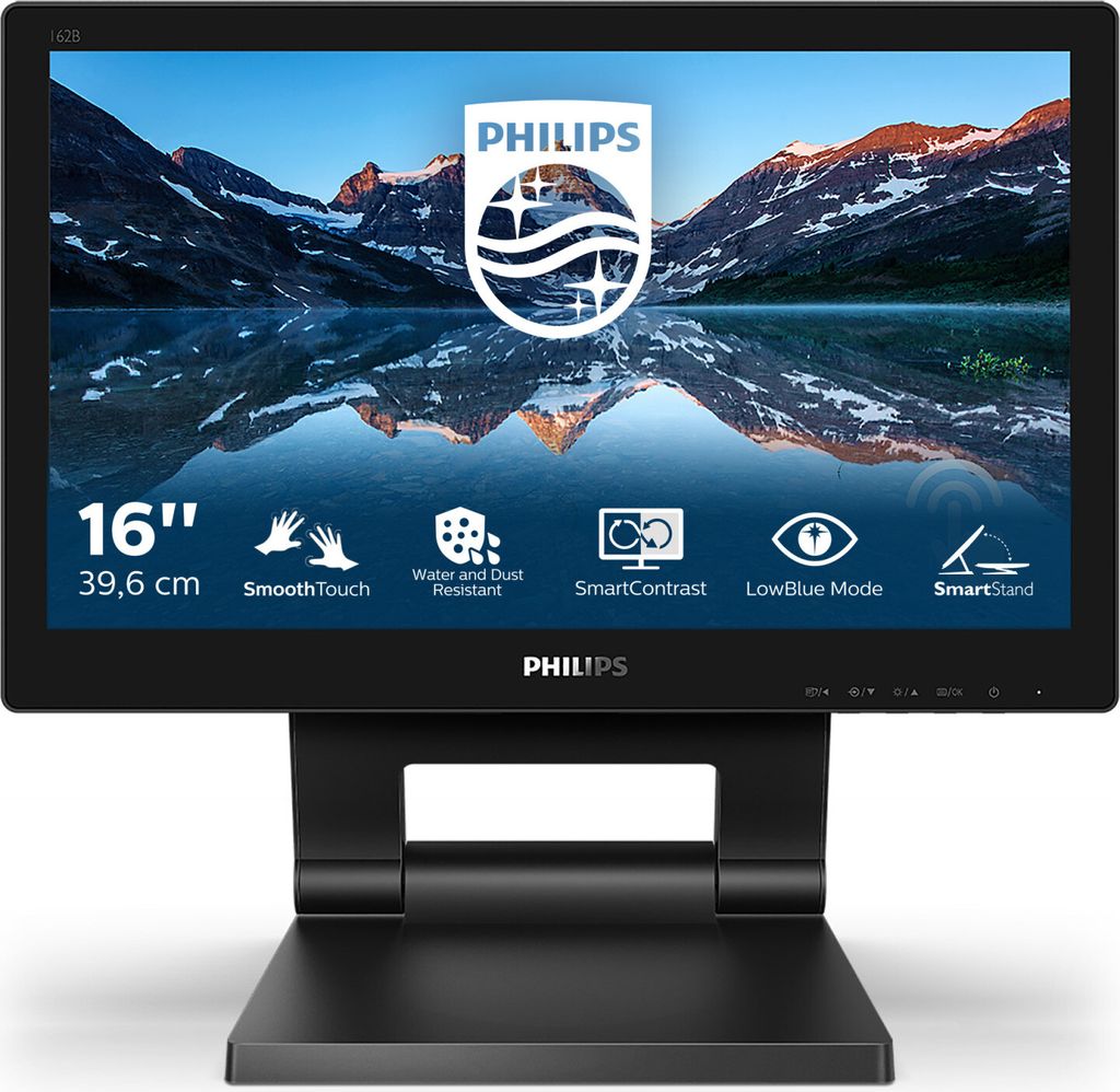 Philips 162B9T/00 Computermonitor 39,6 cm (15,6") 1366 x 768 Pixel HD LCD Touchscreen Schwarz