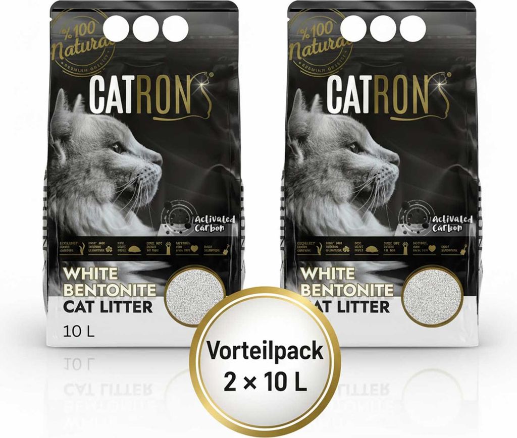 Vorteilspack 2×10 L CATRON klumpende Katzenstreu Activated Produktbild 