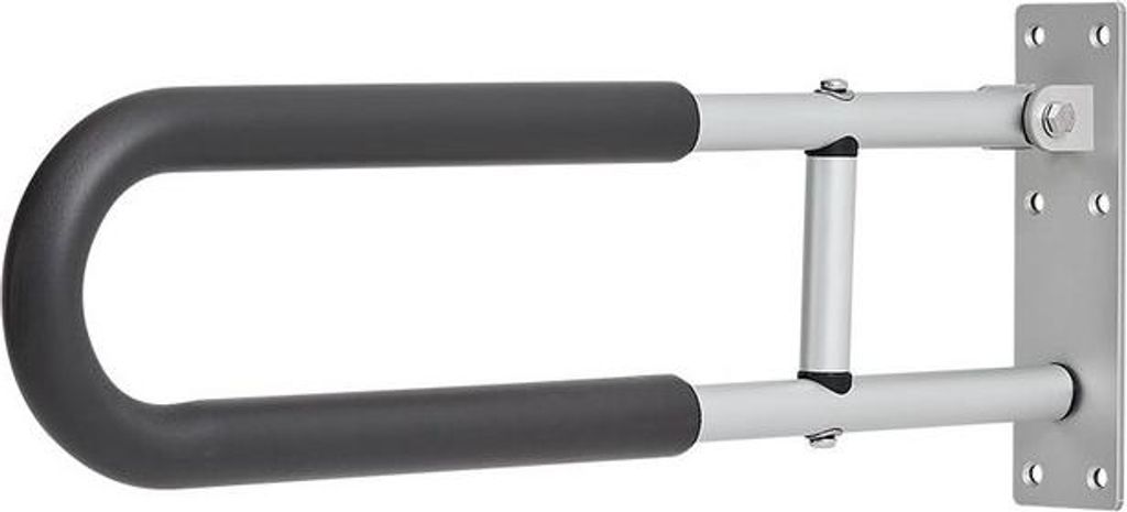 Folding Toilet Safety Rail 23.8 In 300 Lbs Load Capacity Handicap Grab Bar