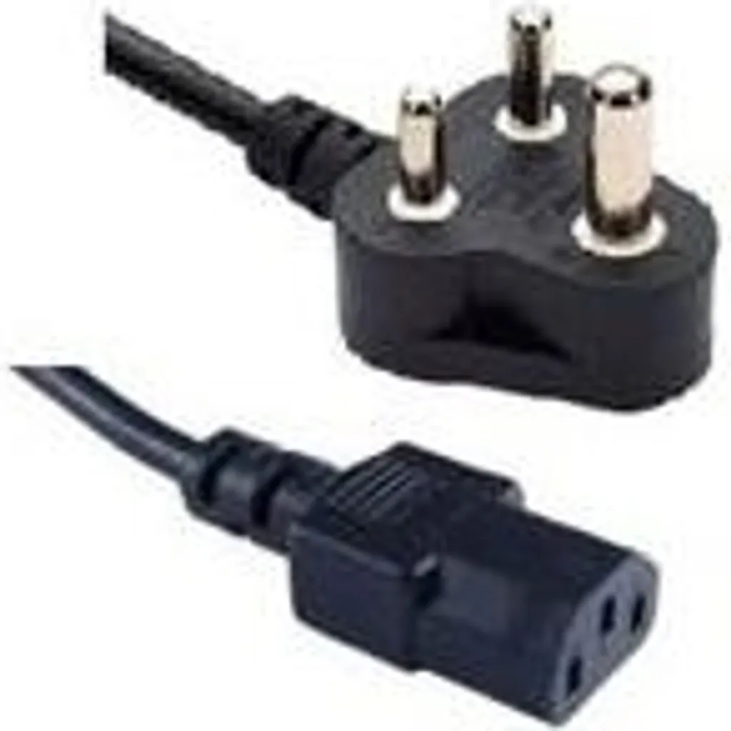 Câble Microconnect PE010418INDIA Prise Type D vers C13 Noir