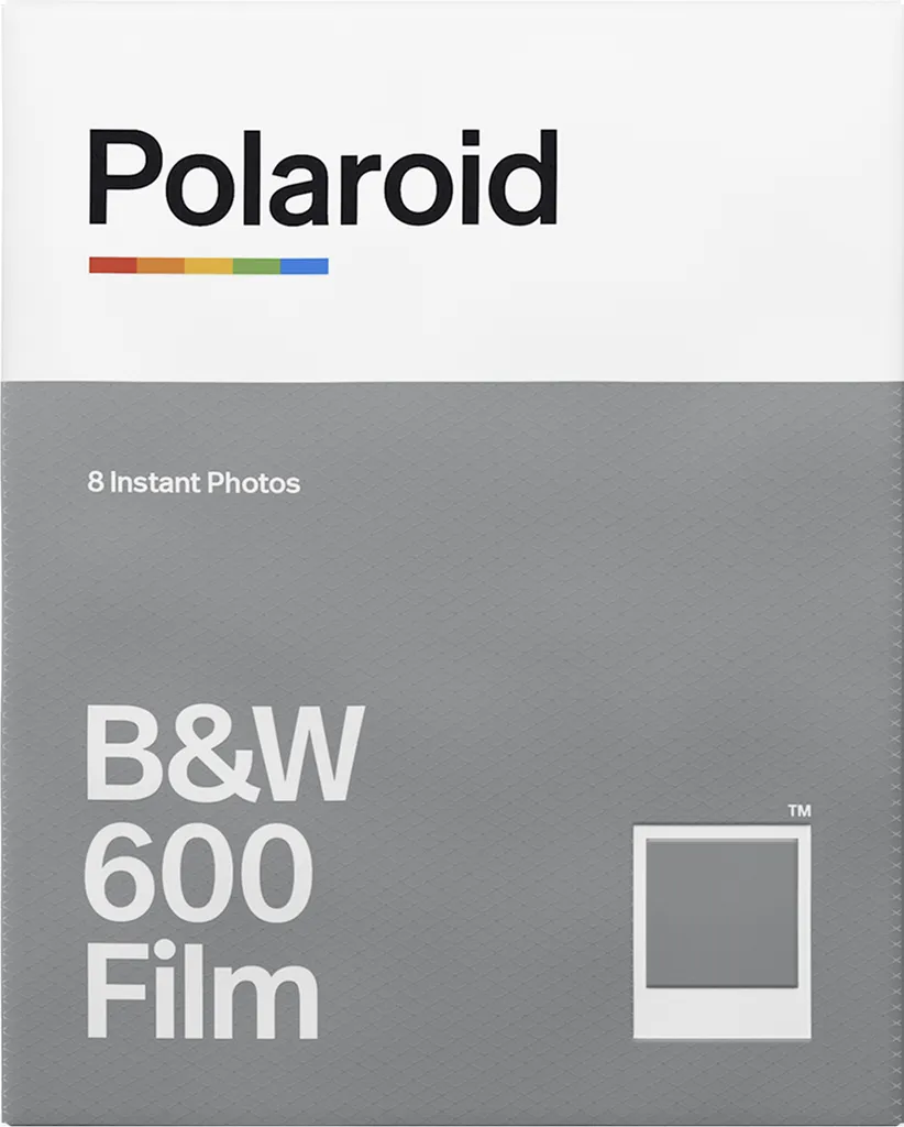 Film Polaroid B&W 600 instantané pack de 8 photos noir et blanc 006003