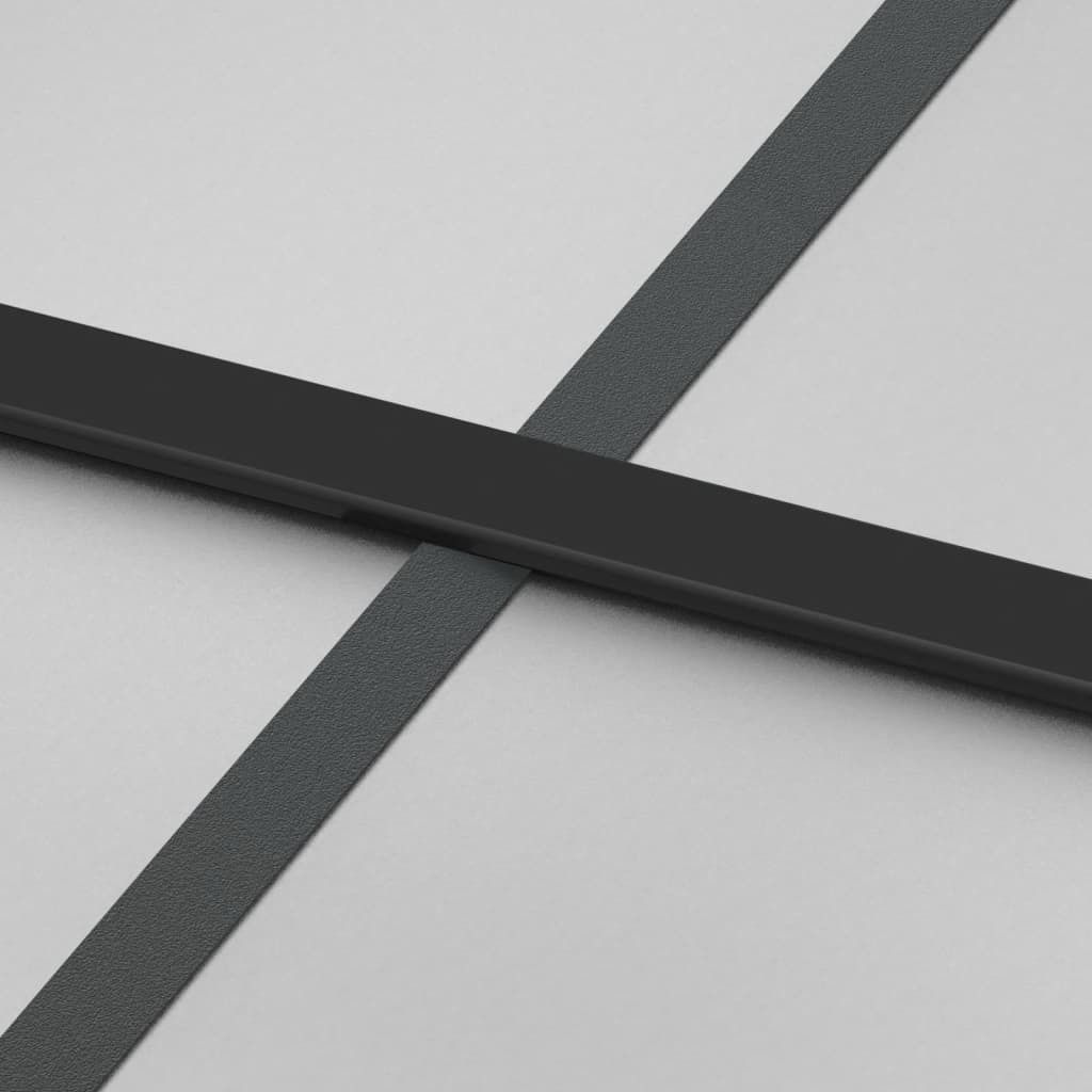 vidaXL Schiebetür Schwarz 76x205 cm Hartglas und Aluminium Produktbild 1