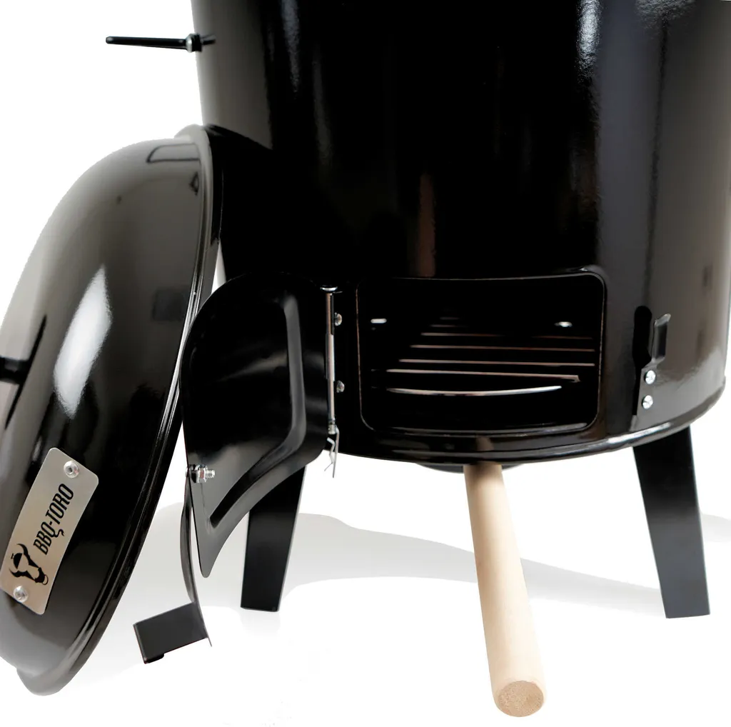 Four à ragoût extérieur avec chaudron émaillé 17L et poêle multi-usage - 6