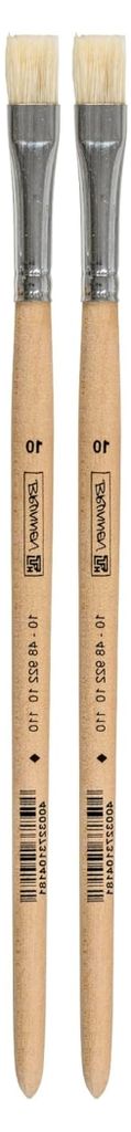 Borstenpinsel, Strichstärke 10, umweltfreundlich (2er Pack)