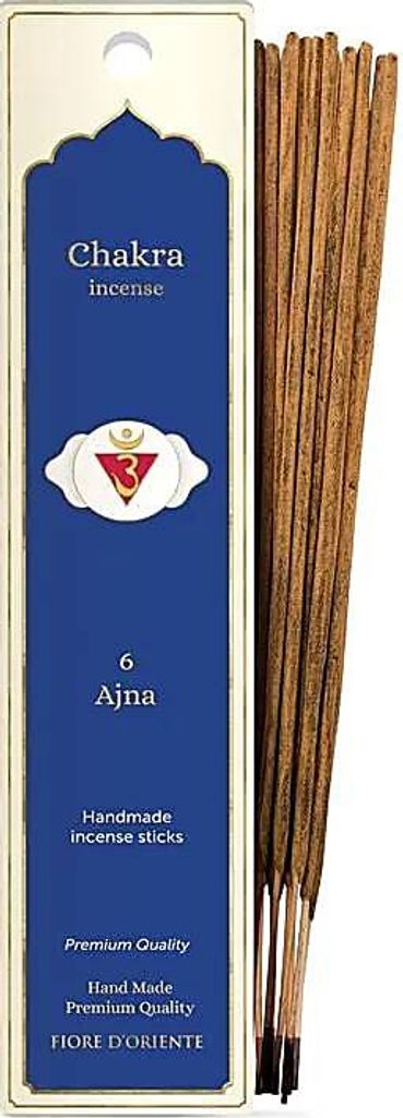 Fiore D’oriente Chakra Räucherstäbchen Ajna – 20 g, 3er-Set