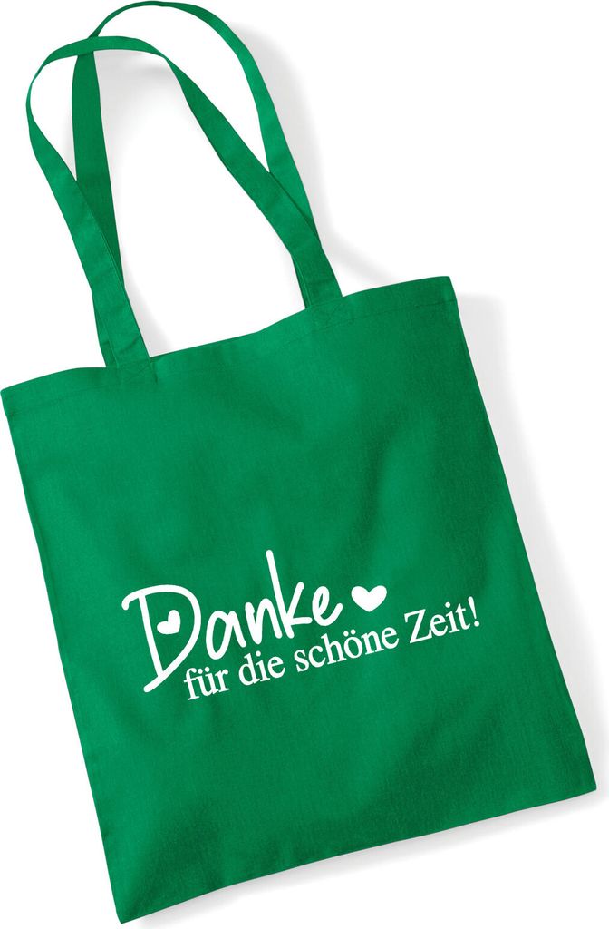 Huuraa Jutebeutel Danke für die schöne Zeit Herzen 10 Liter Produktbild 