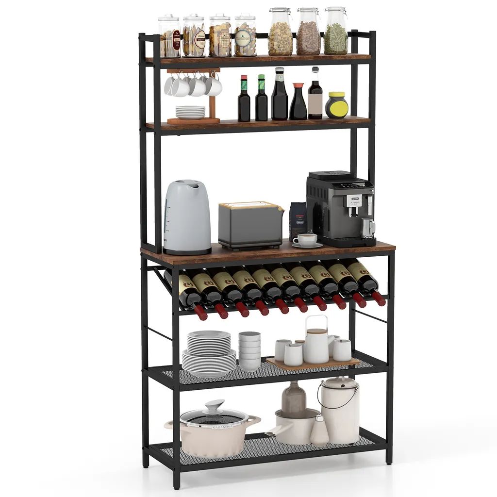Rangement Cuisine Vertical : Fini le Désordre avec cette Étagère 5 Niveaux