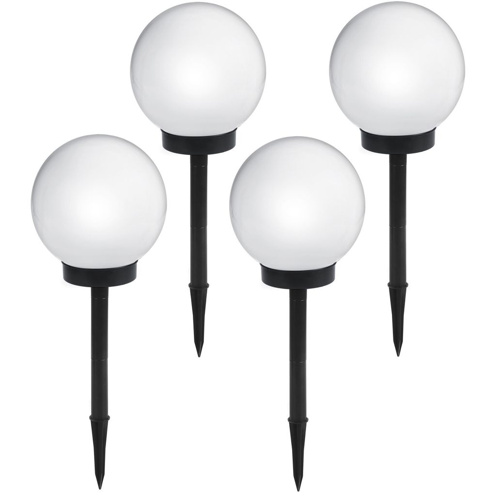 4x GreenBlue Solarlampe freistehend Garten Kugel 30x30x63 cm GB168