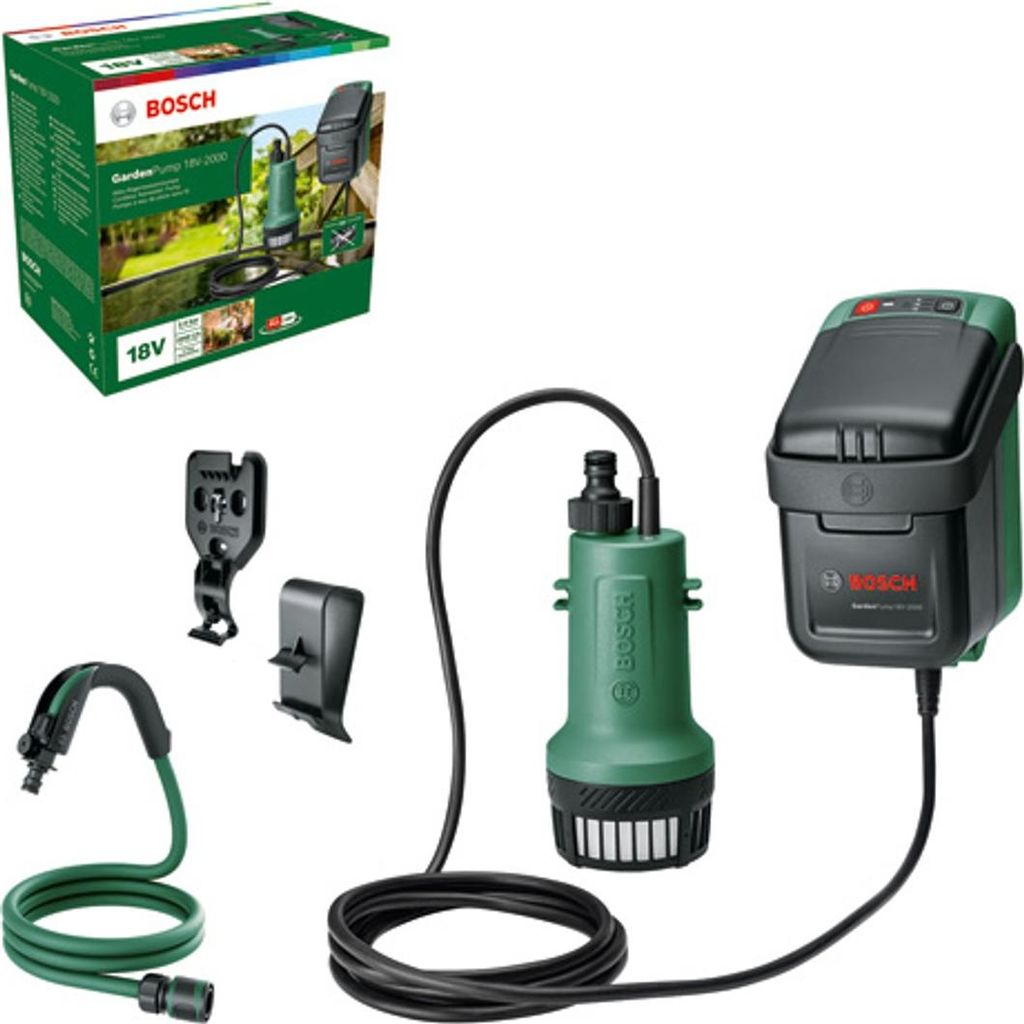 Accu-aangedreven regenwaterpompen GardenPump 18V-2000 Productafbeelding 
