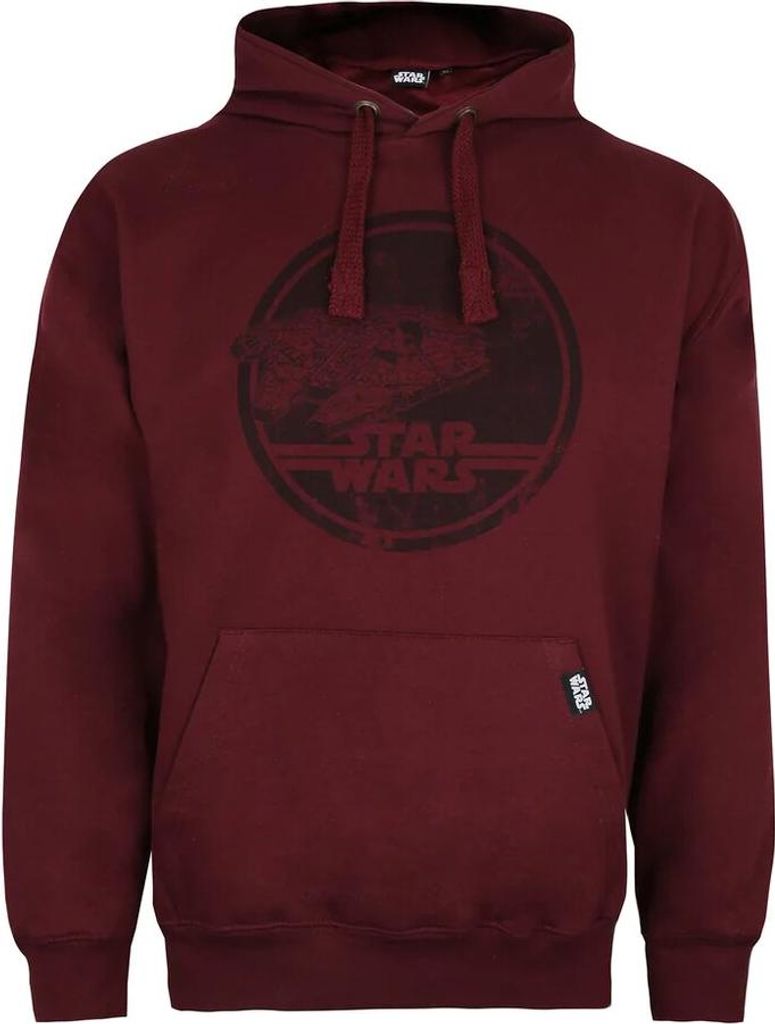 Star Wars - Kapuzenpullover für Herren TV766 (XL) (Burgunderrot)