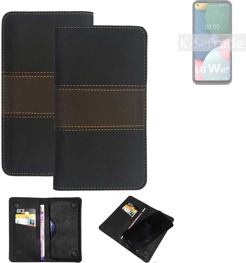 K-S-Trade Hülle Handyhülle kompatibel mit LG Electronics W41 Plus Schutzhülle Walletcase Bookstyle Tasche Schutz Case Handytasche Wallet Cover