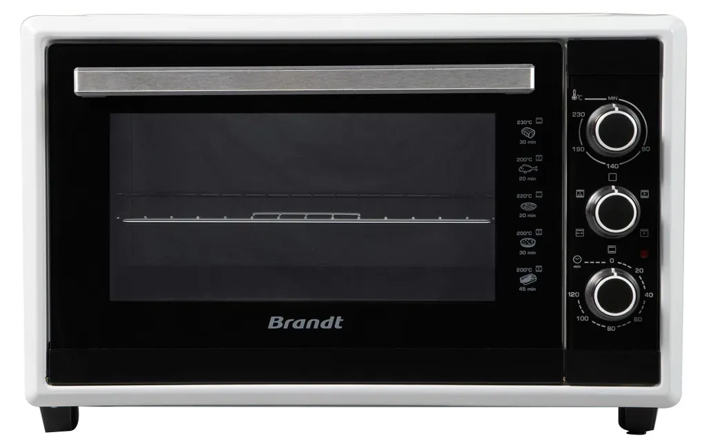 Mini Four Brandt FC400MW 40L Blanc avec Chaleur Tournante et Gril