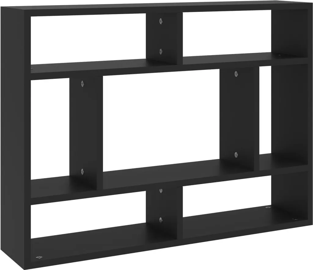 Offerta SYFAX™ Scaffale Parete Nero 75x16x55 cm Multistrato Legno