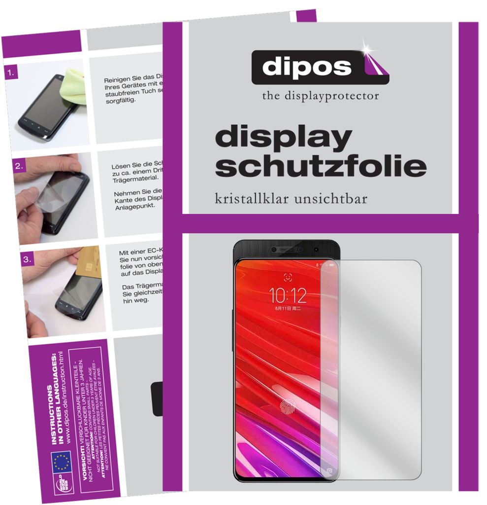 5x Schutzfolie für Lenovo Z5 Pro klar Displayschutzfolie Folie Display Schutz dipos