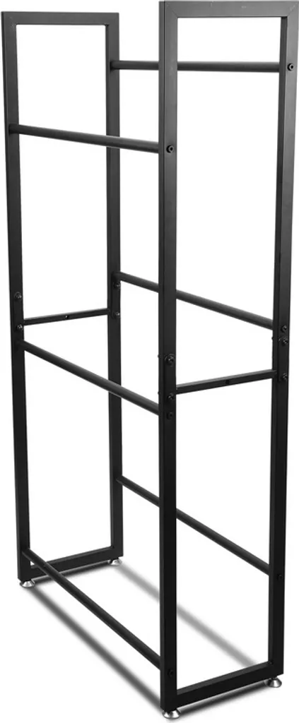Scaffale Porta Casse Bevande Nero 105x32x85cm | Design Moderno 6 Casse