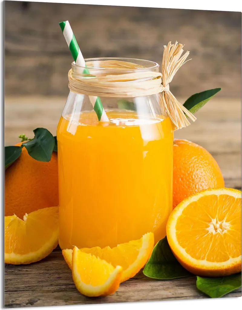 Tagliere Vetro 40x52 Coprifornelli Induzione Effetto Legno Arancio