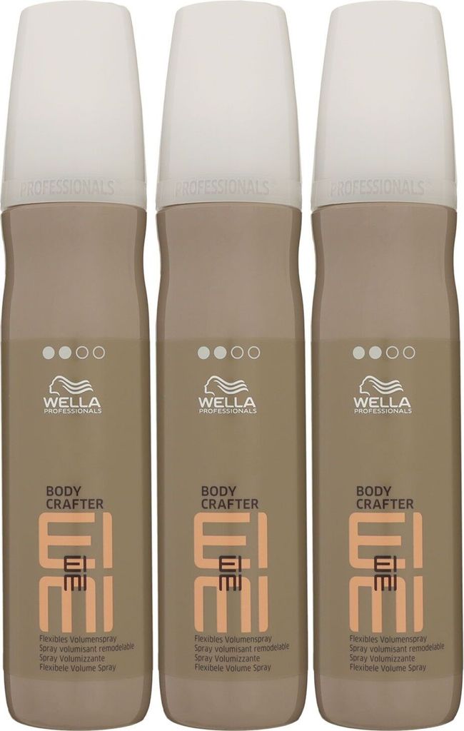 Wella Eimi Body Crafter 3 x 150 ml  flexibles Volumenspray Produktbild 