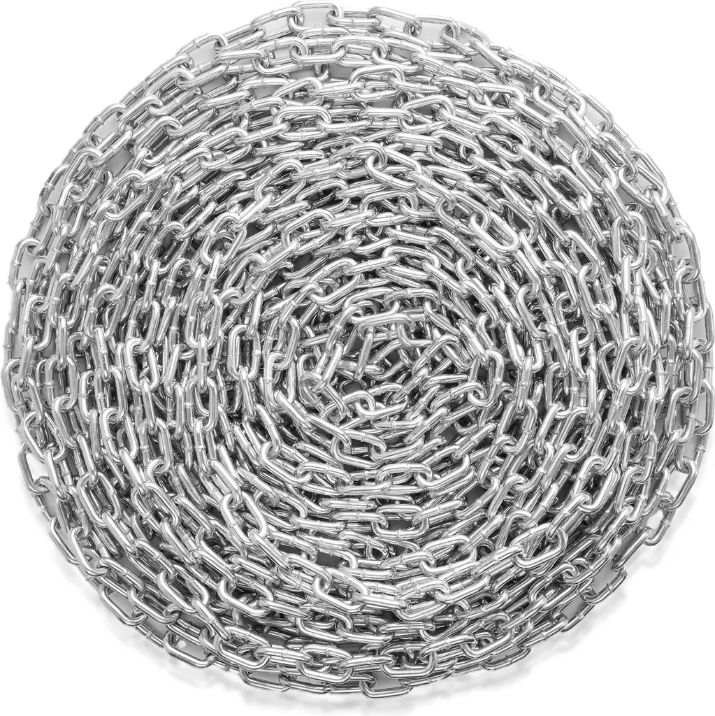 Chaîne en Acier Carbone VEVOR 8mm x 28m - Charge 756kg Haute Résistance
