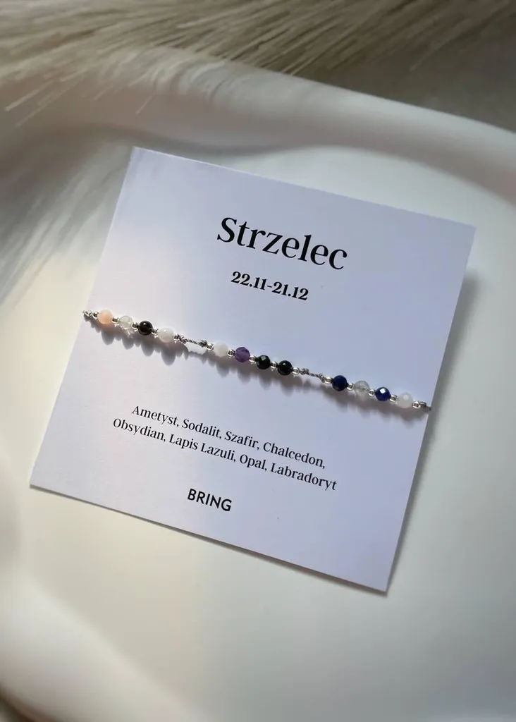 Bracelet Sagittaire boules argentées : Idée cadeau d'anniversaire