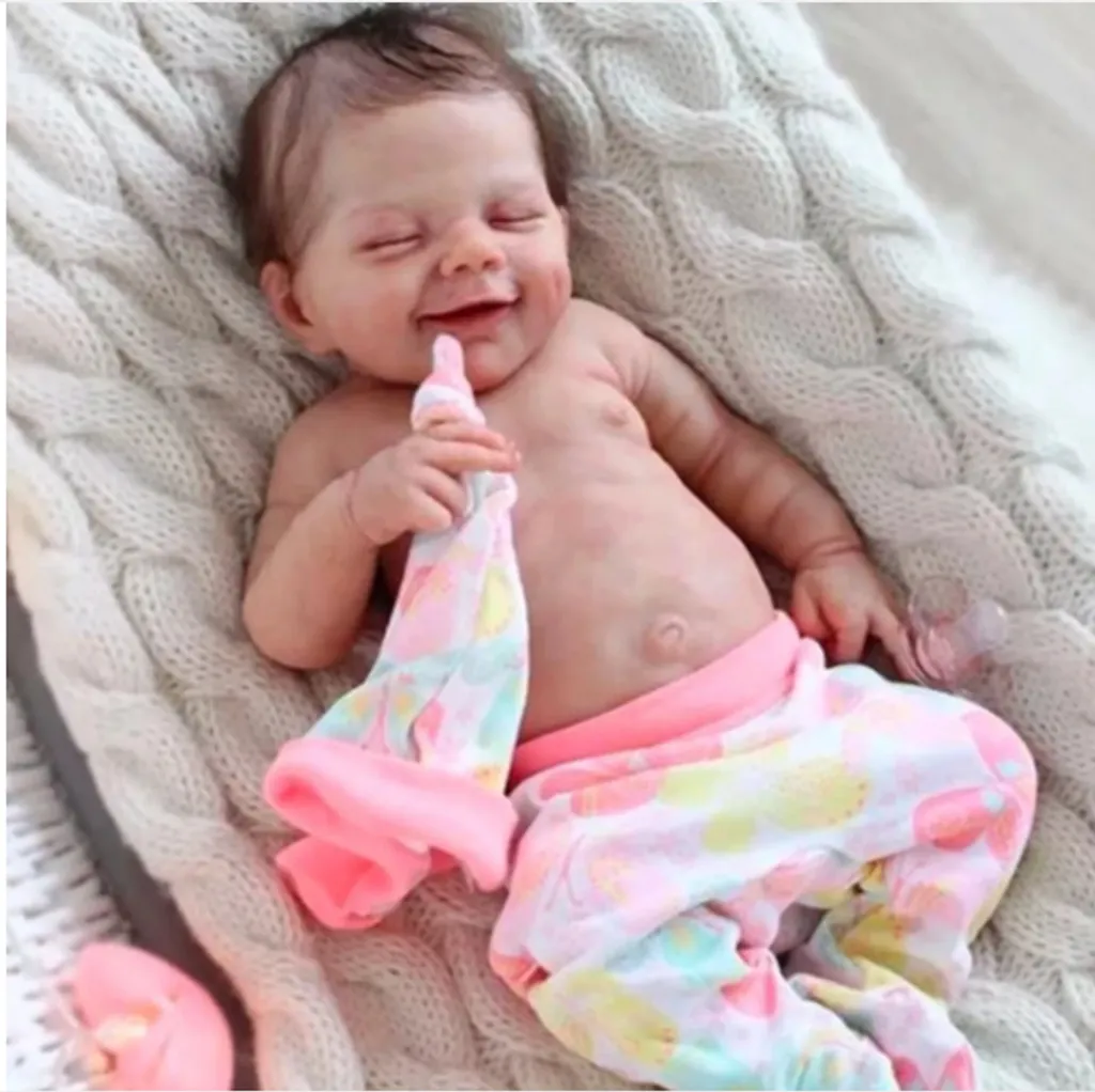 Poupée bébé Reborn 20 pouces simulée sans odeur chimique pour enfants