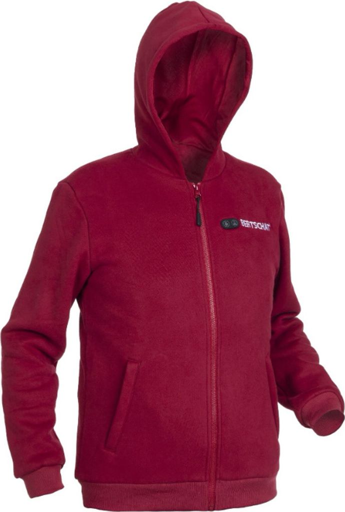 Beheizbarer Herren Hoodie Burgund - Dual Heating