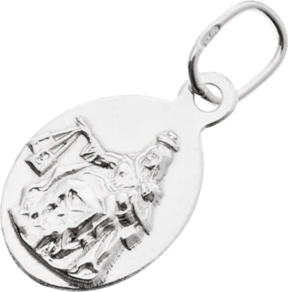 Medaglia Sacro Cuore Scapolare Madonna Carmine In Argento 14 Mm Medaglie Religiose 146383