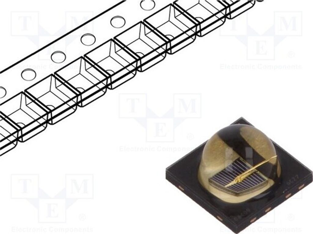 1x IR Sender 45° 425mW 1A SFH 4725S Infrarot-LEDs 950nm Abm: 3,95x3,95x2,41mm SMD