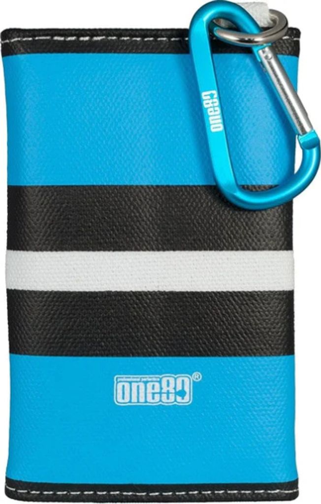 One80 Canvas Wallet - Blue White Black Darttasche Dartwrap