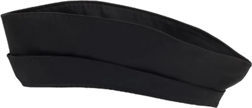 Toque de cuisine lavable à 95 °C - Modèle Genove Classic Noir CG