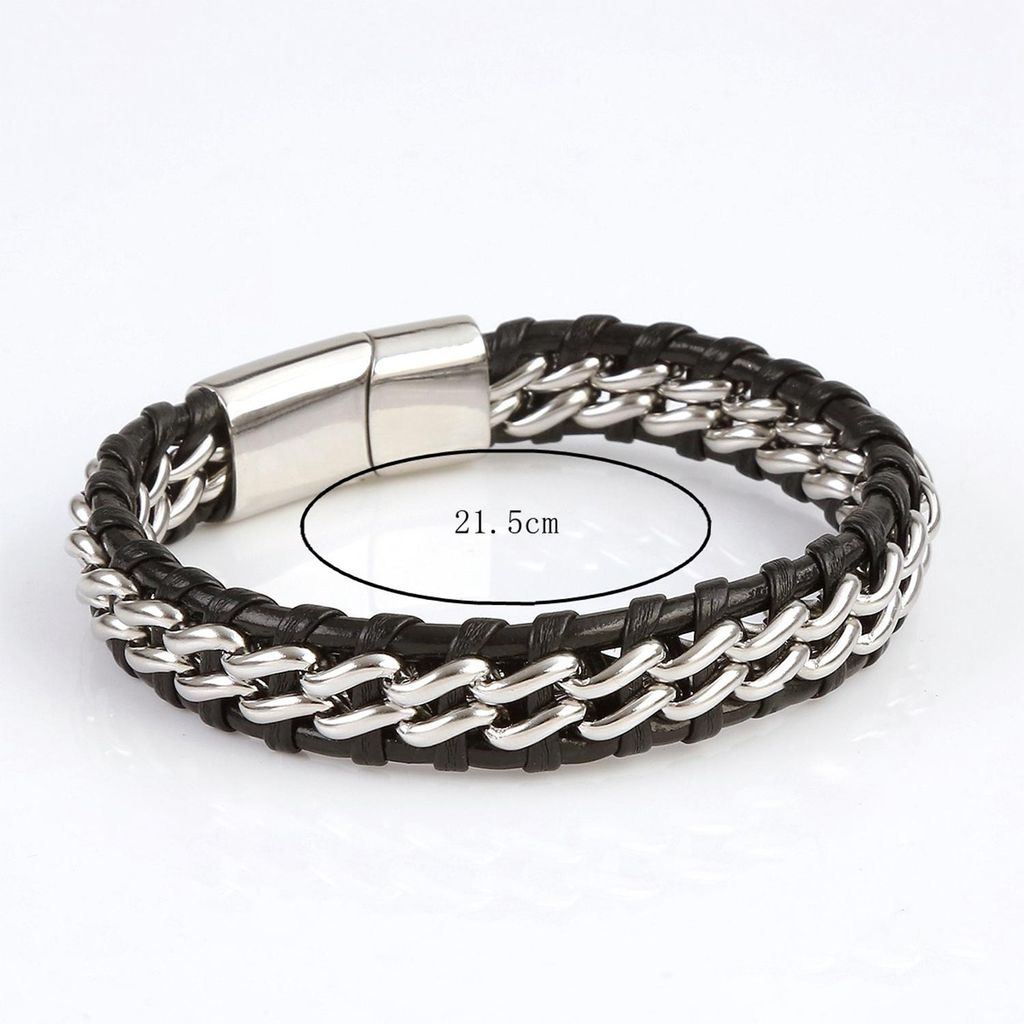 INF Pulsera en Piel PolyurethanTrenzada Imagen del producto 
