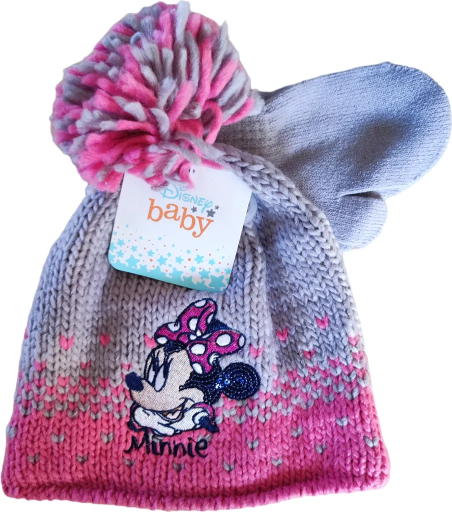Set cappello e guanti Disney Minnie per bambine inverno