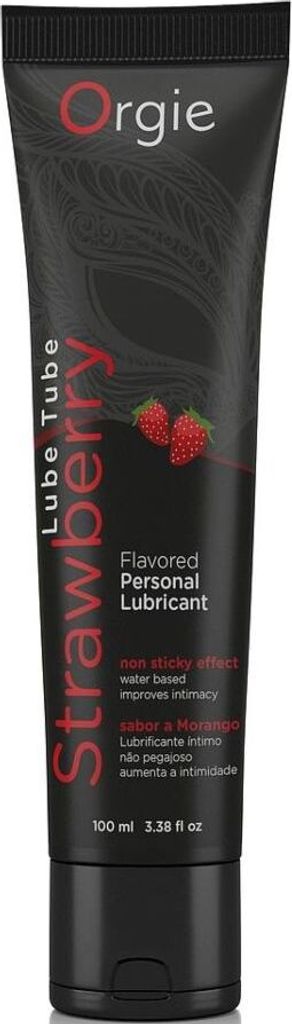 Lube Tube Strawberry - Waterbased Lubricant - 3 fl oz / 100 ml