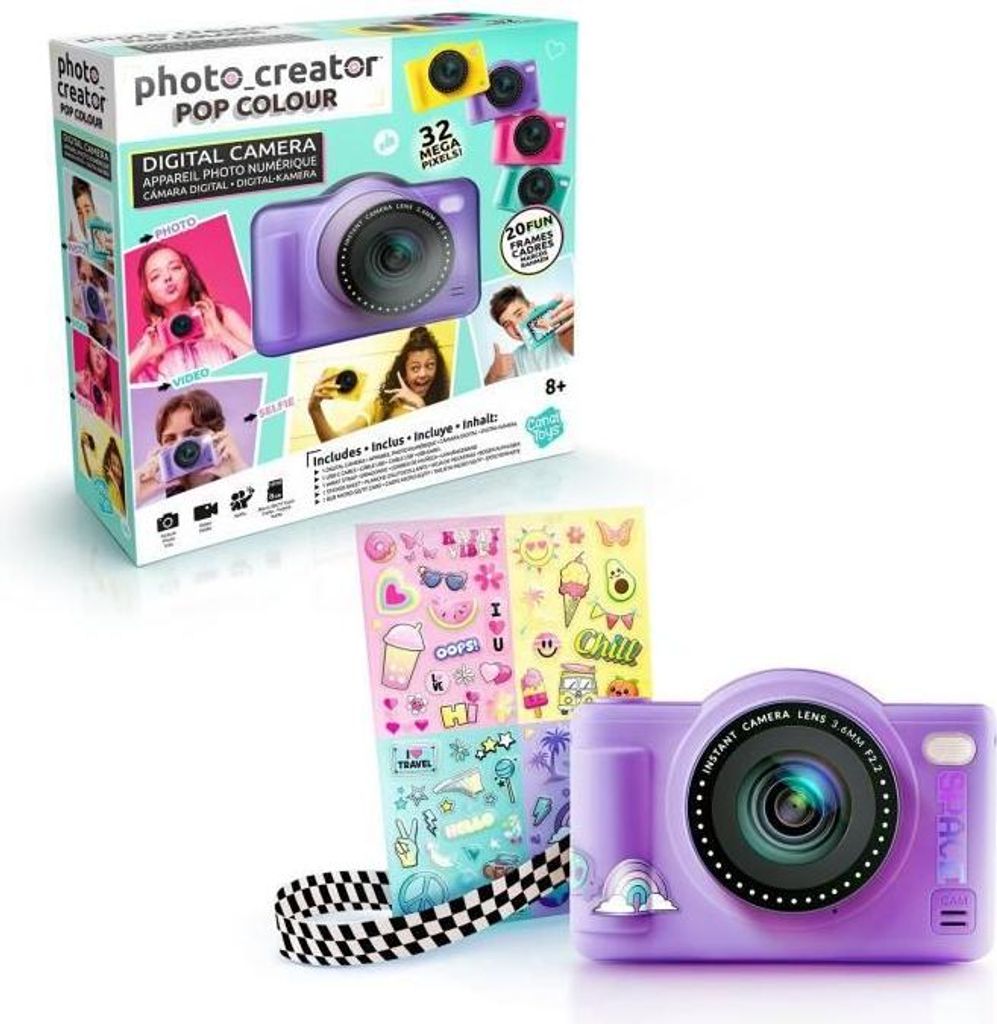 Digitale Kamera, Canal Toys Photo Creator, Violett, 8GB SD-Karte
