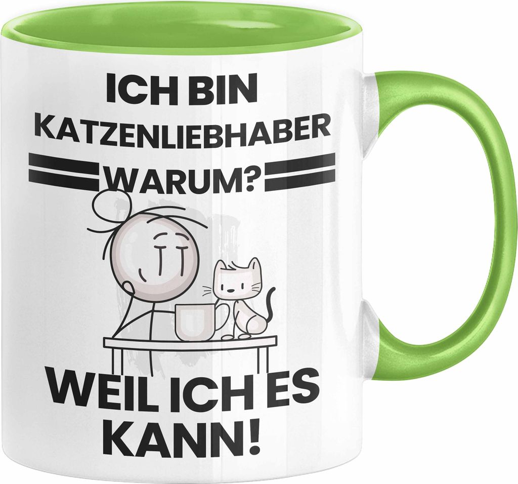 Katzenliebhaber Geschenk Tasse Lustiger Spruch Ich Bin Katzenliebhaber Warum Weil Ich Es Kann Geschenkidee Bester Katzenliebhaber Geburtstag Kaffee...