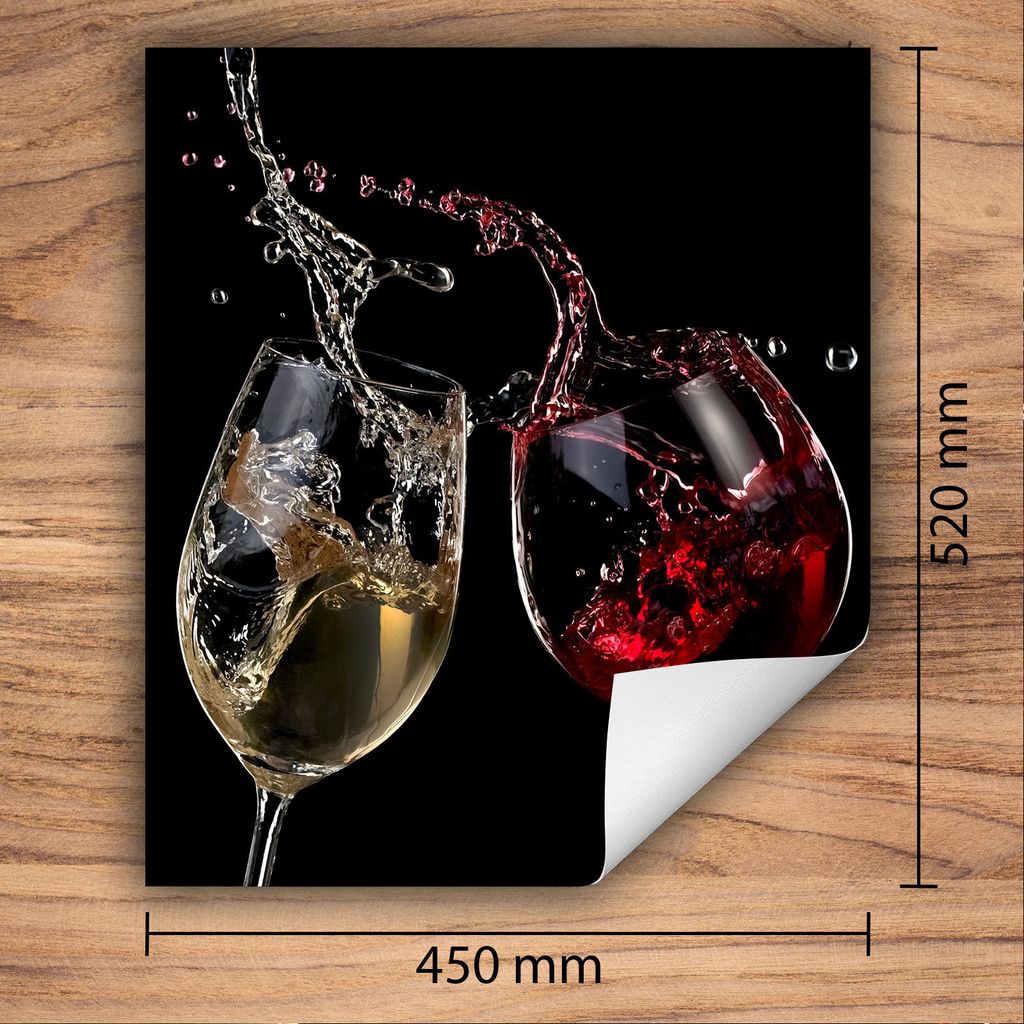 Herdabdeckplatte 45x52 cm Glaskeramikkochfeld Abdeckung Anti Rutsch Matte Aufrollbar, Schwarz Wein