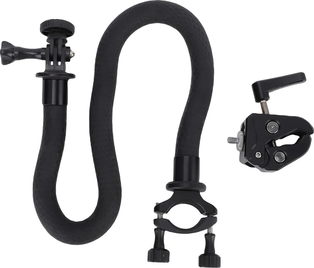 Support caméra rotatif 180° col de cygne flexible 1/4 pouce universel noir