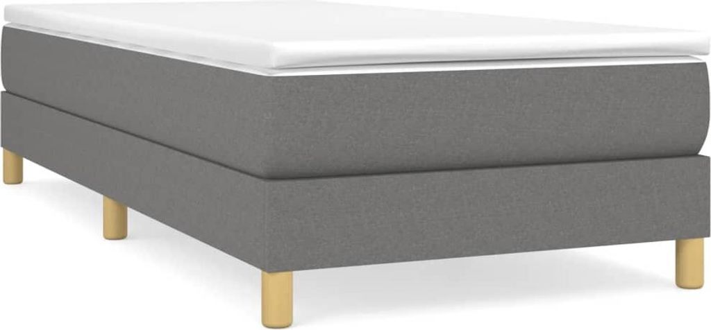 vidaXL Box spring bed frame dark grey 90x190 cm fabric Obrázek produktu 