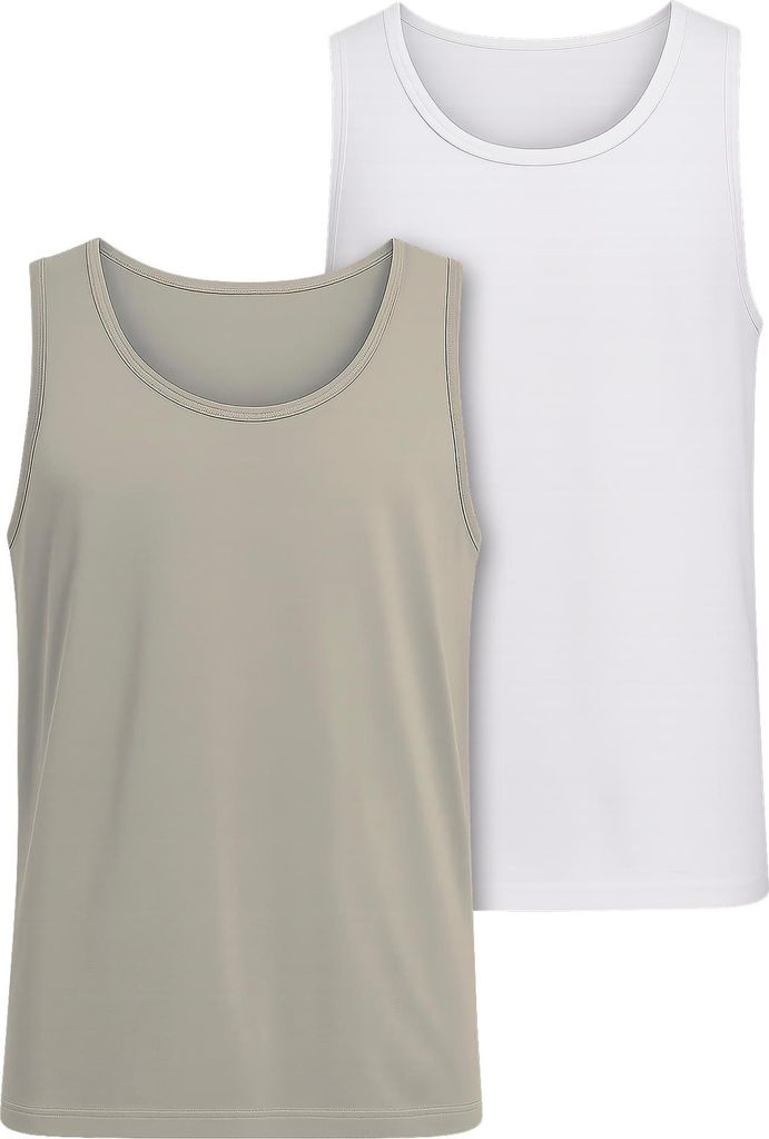 Urban Classics Herren-Tanktop-Set Befame grün und weiß S